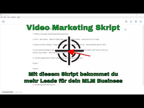 Video Marketing Skript - Mit diesem Skript bekommst du mehr Leads für dein MLM Business