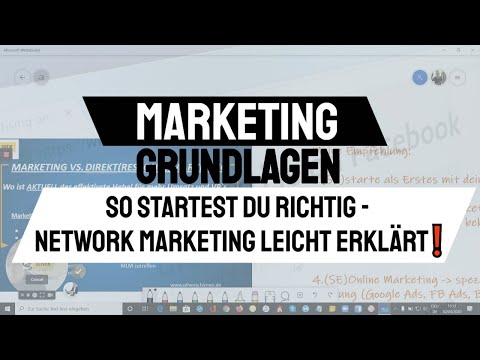 Marketing Grundlagen - So startest du richtig - Network Marketing leicht erklärt❗