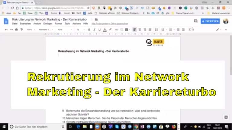 Rekrutierung im Network Marketing