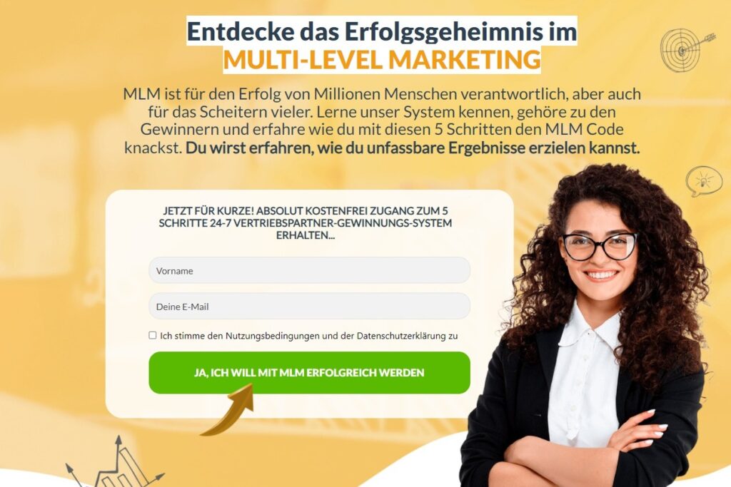 leads generieren und beispiel einer Landingpage