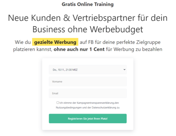 Webinar Kunden ohne Werbebudget